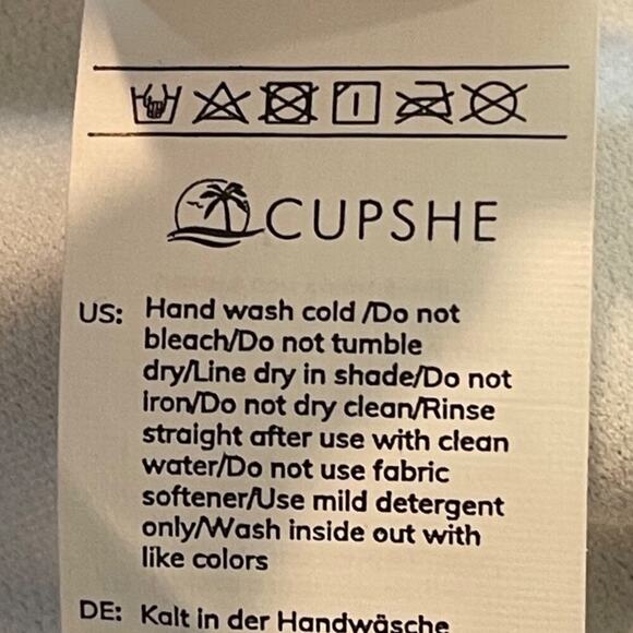 Cupshe Bikini NWT Women S Black Strapless Ruffle Top Floral High Waist Bottoms - Picture 7 of 8